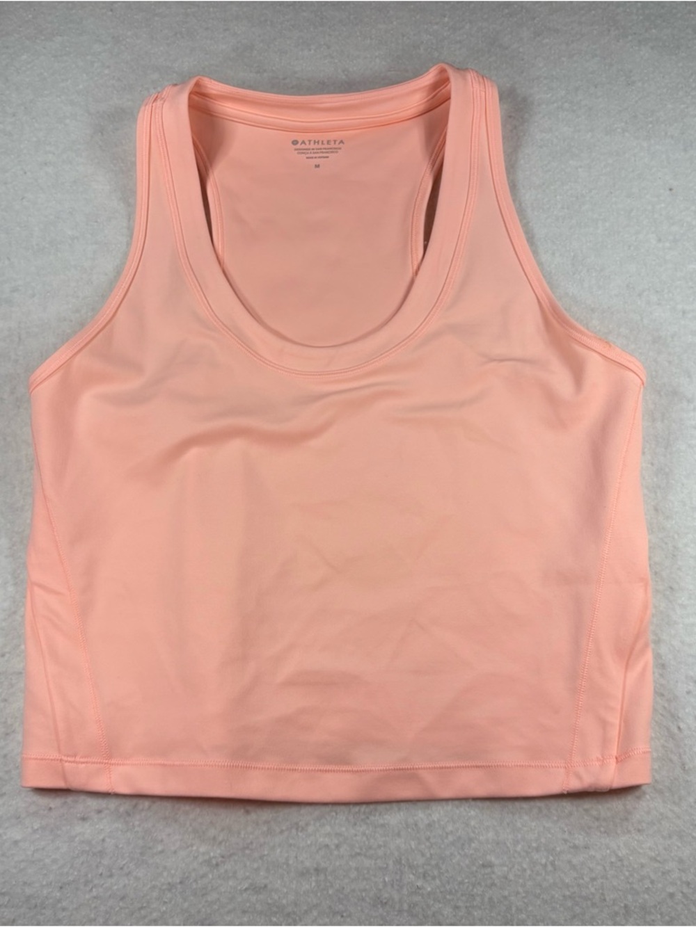 Athleta Conscious Crop Tank Top Peach Women’s Size M